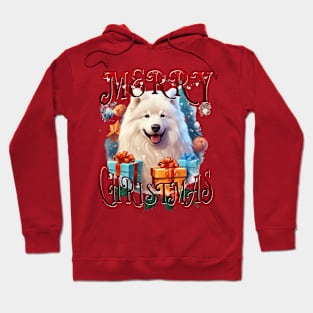 Merry Christmas Joyful Samoyed dog Hoodie